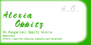 alexia oppitz business card